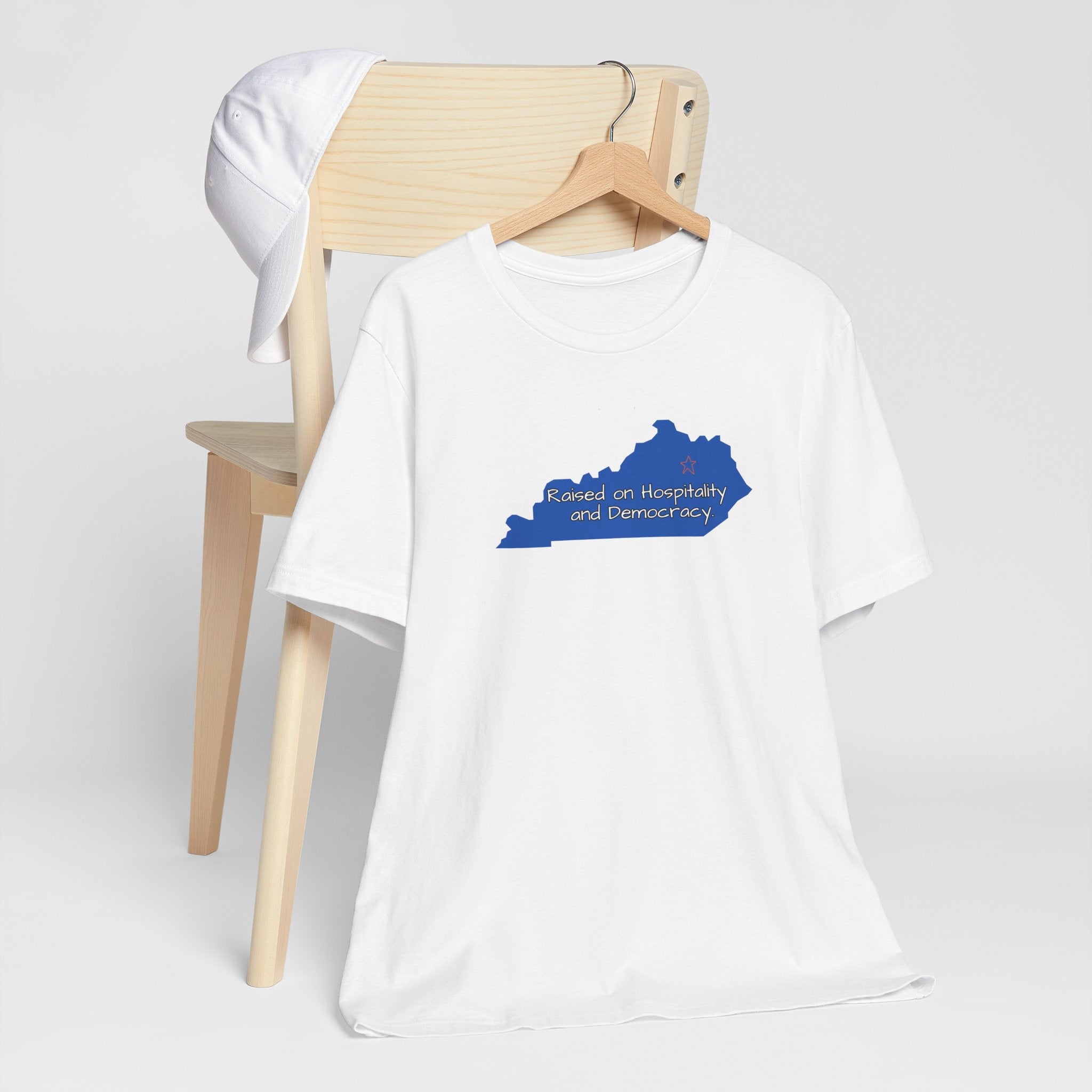 Kentucky Democrats T‑Shirt — "Bourbon County Democrats" State Silhouette Tee